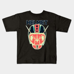 Helmet band design logo Kids T-Shirt